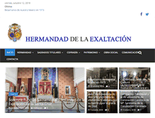 Tablet Screenshot of hermandaddelaexaltacion.com